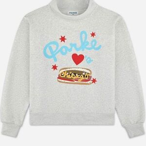 Gray Parke Sweatshirt with Chicago Graphic Super Rare and Rare Sizing S/M